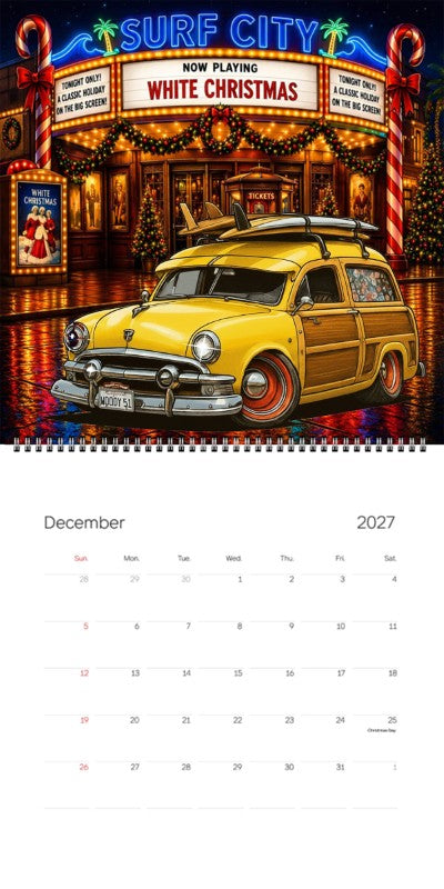 2027 Woodie Neon Calendar WOODY51-CA