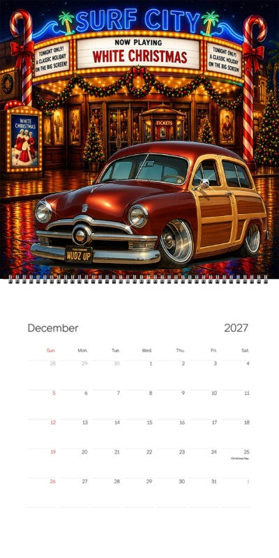 2027 Woodie Neon Calendar WUDZUP-CA