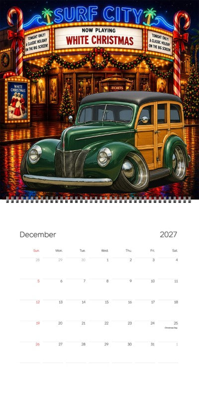 2027 Woodie Neon Calendar WYWOODY-CA