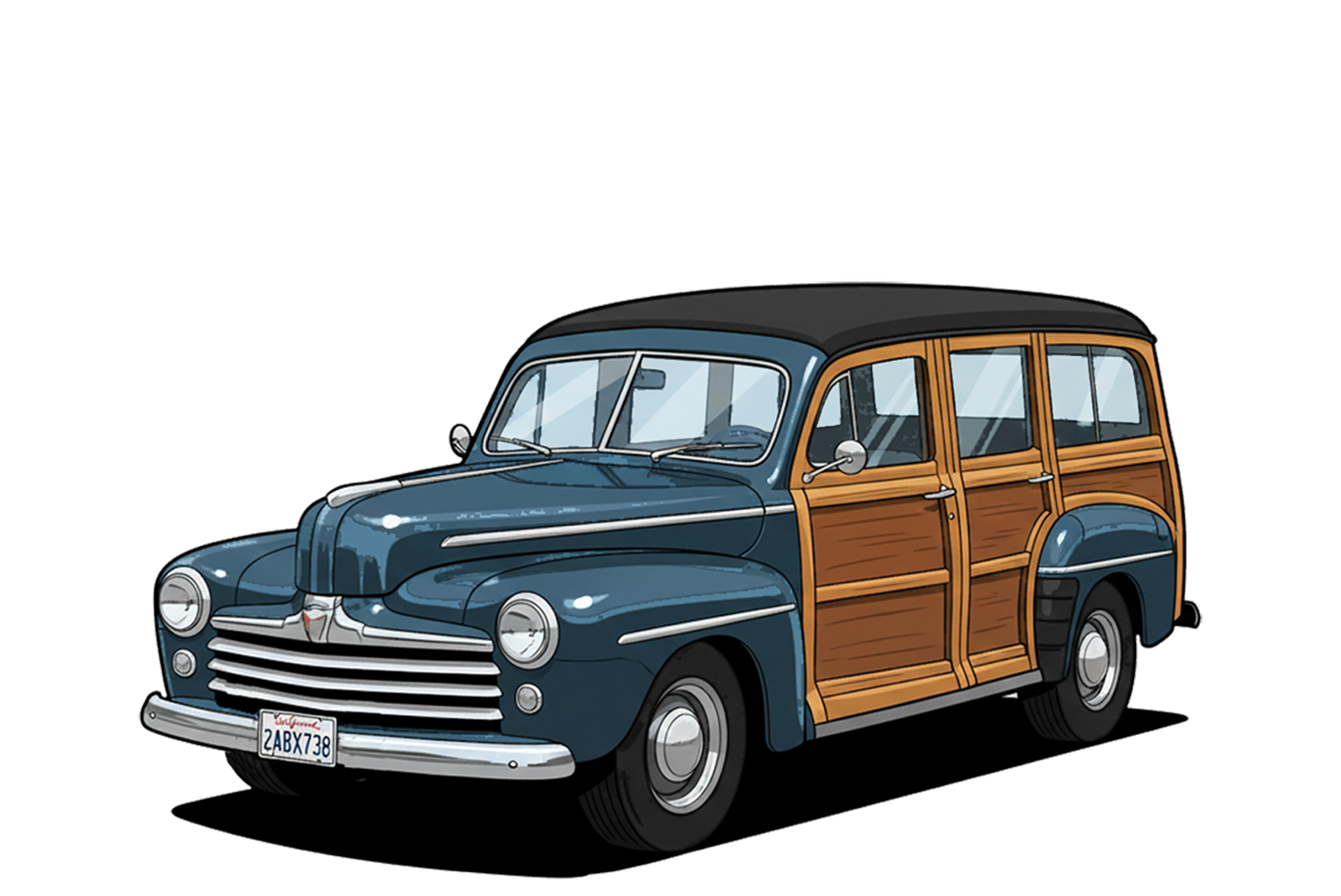 2ABX738 (CA) Sign - Woodie Parking Only II