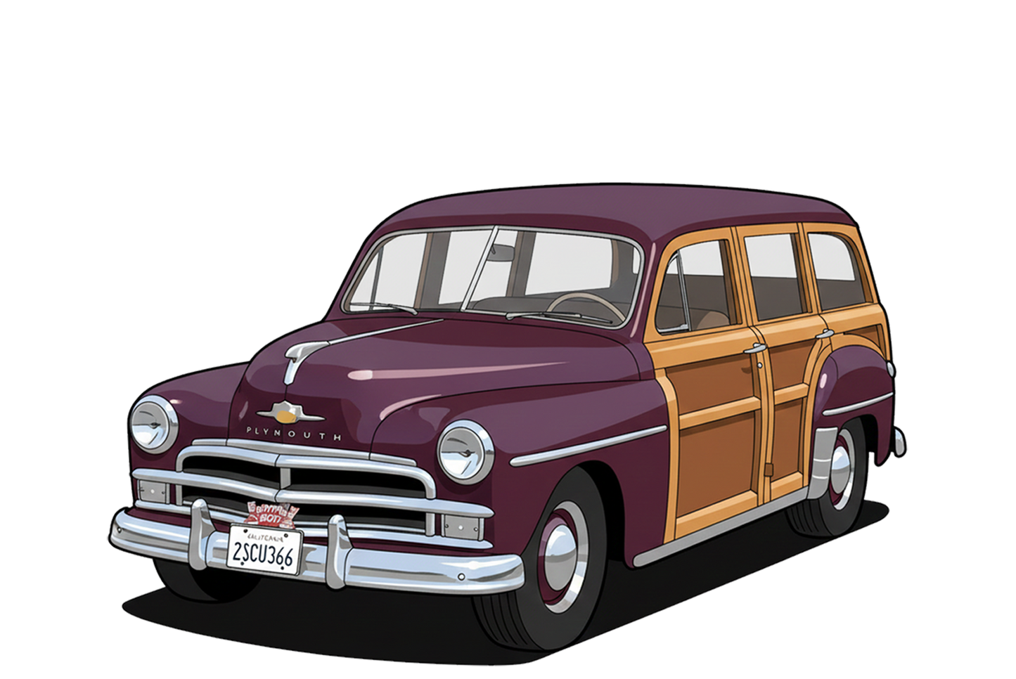 2SCU366 (CA) Sign - Woodie Parking Only II