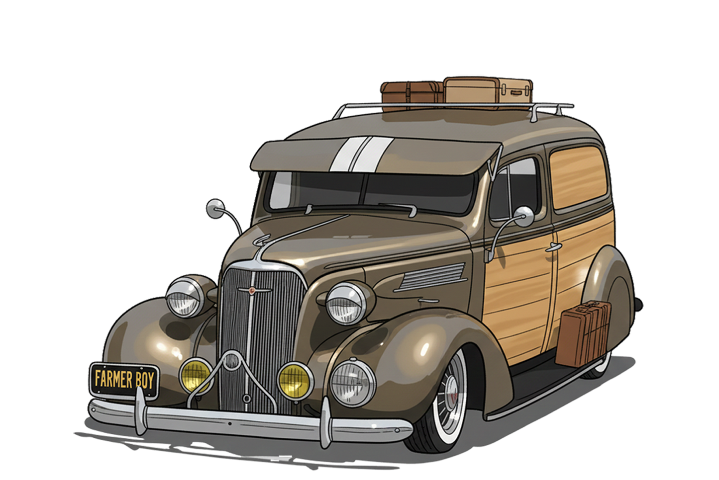 5VBP544 (CA) Sign - Woodie Parking Only II