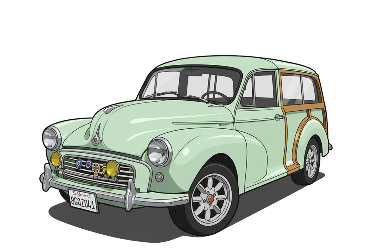 8GQZ041 (CA) Sign - Woodie Parking Only