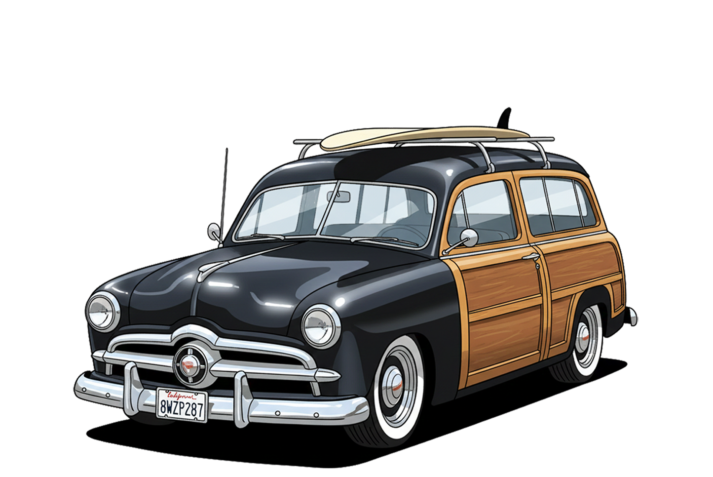 8WZP287 (CA) T-Shirt - Tropical Woodie
