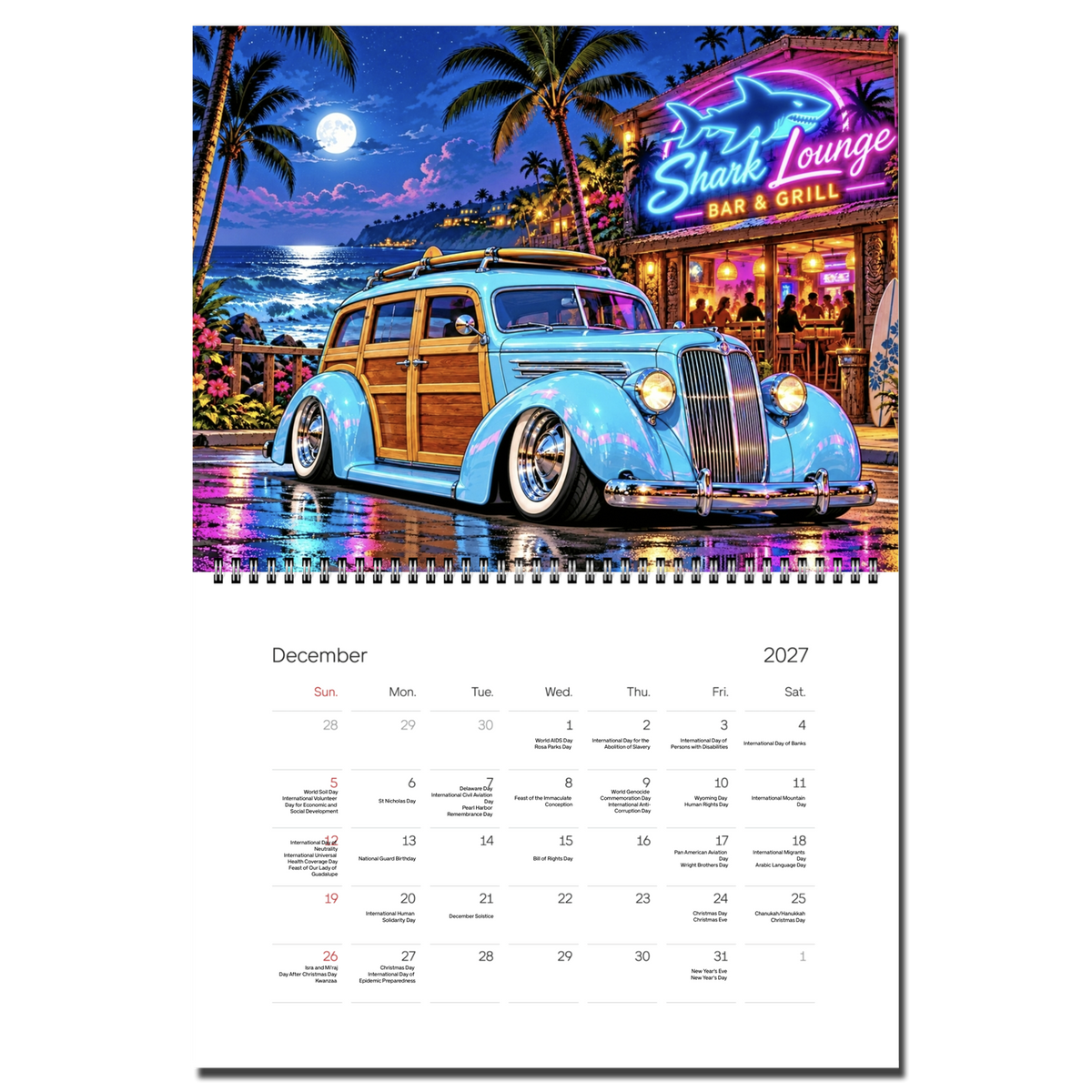 2027 Woodie Calendar