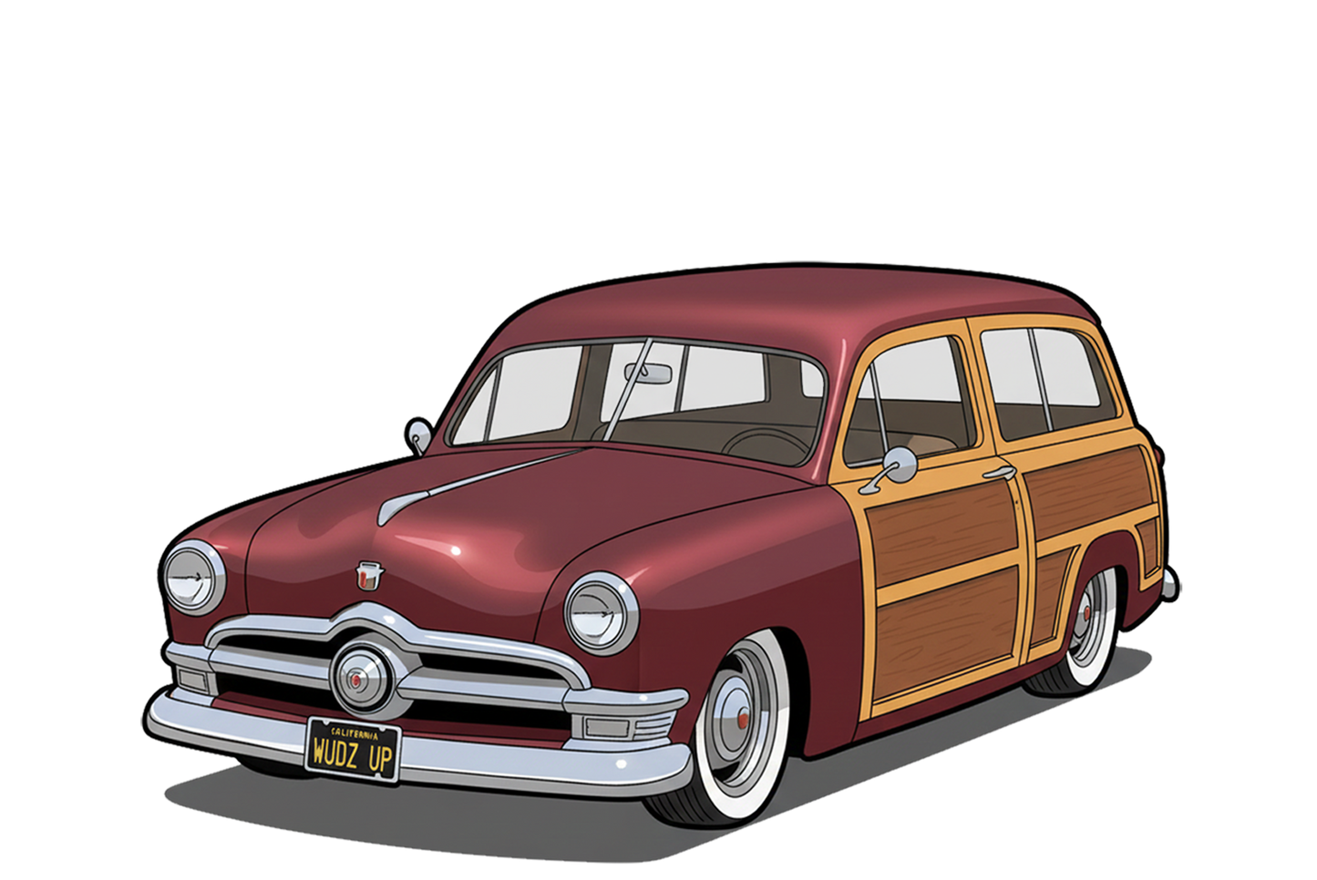 WUDZUP (CA) T-Shirt - Tropical Woodie