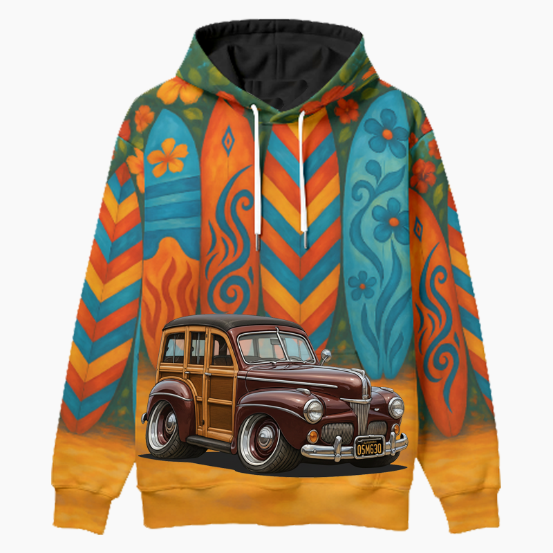 05M630 (CA) Woodie Hoodie - Surfboard