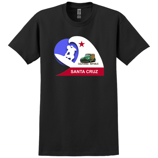100001 (XX) T-Shirt WoW Santa Cruz California Surfer