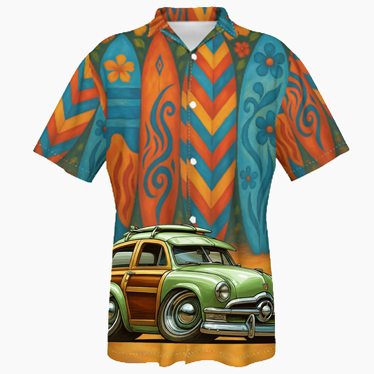 100002 (XX) Hawaiian Shirt - Surfboard