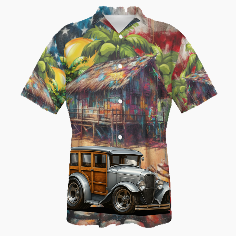 100004 (XX) Hawaiian Shirt - Patriotic