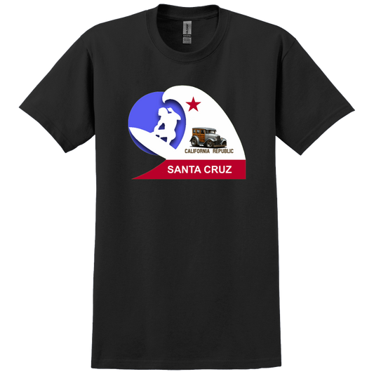 100004 (XX) T-Shirt WoW Santa Cruz California Surfer