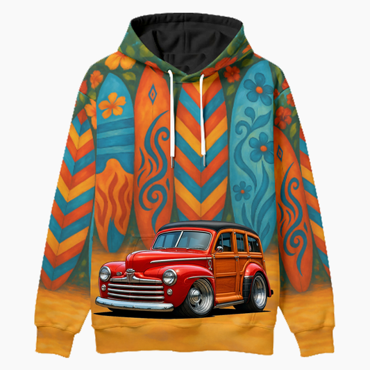 100008 (XX) Woodie Hoodie - Surfboard