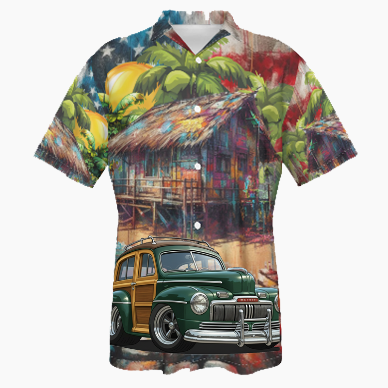 100009 (XX) Hawaiian Shirt - Patriotic