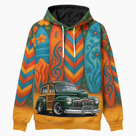 100009 (XX) Woodie Hoodie - Surfboard