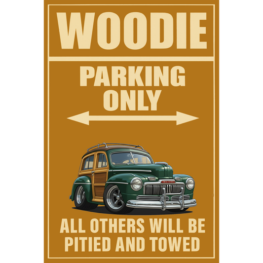 100009 (XX) Sign - Woodie Parking Only