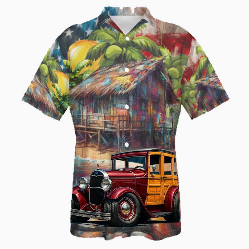 100010 (XX) Hawaiian Shirt - Patriotic
