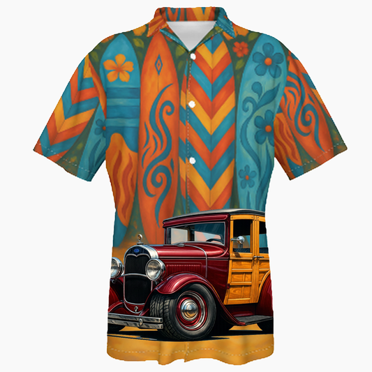 100010 (XX) Hawaiian Shirt - Surfboard