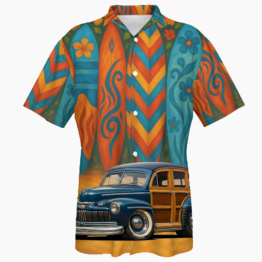 100011 (XX) Hawaiian Shirt - Surfboard