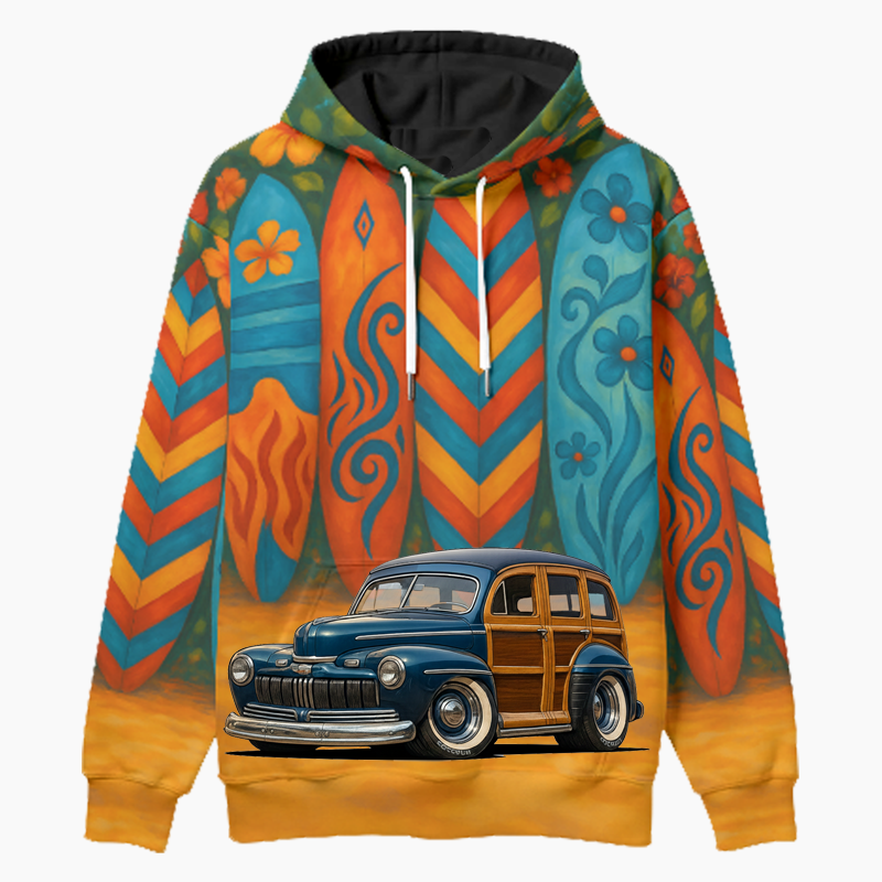 100011 (XX) Woodie Hoodie - Surfboard