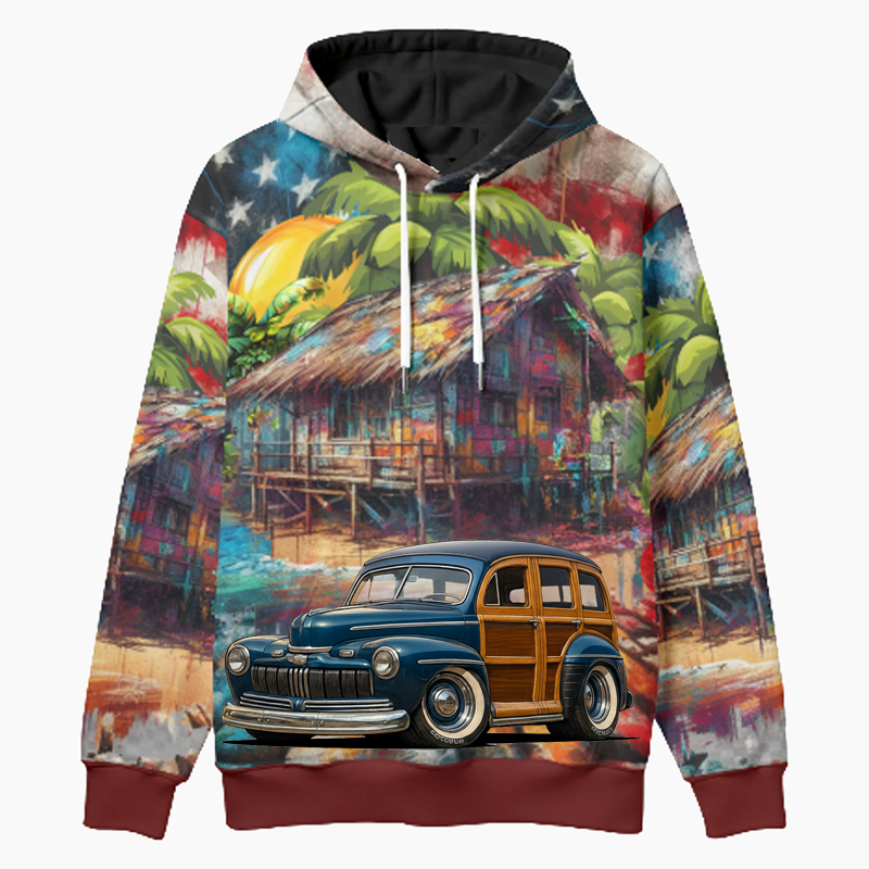 100011 (XX) Woodie Hoodie - Patriotic
