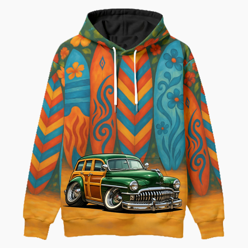 100012 (XX) Woodie Hoodie - Surfboard