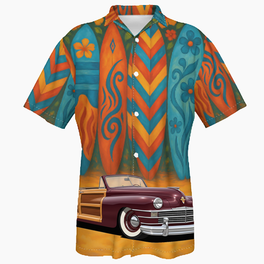 100016 (XX) Hawaiian Shirt - Surfboard
