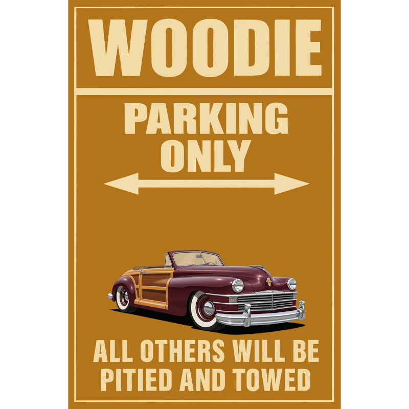 100016 (XX) Sign - Woodie Parking Only