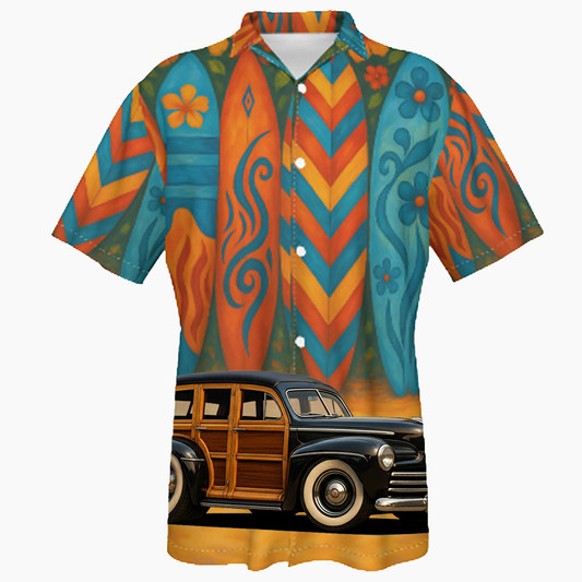 100017 (XX) Hawaiian Shirt - Surfboard
