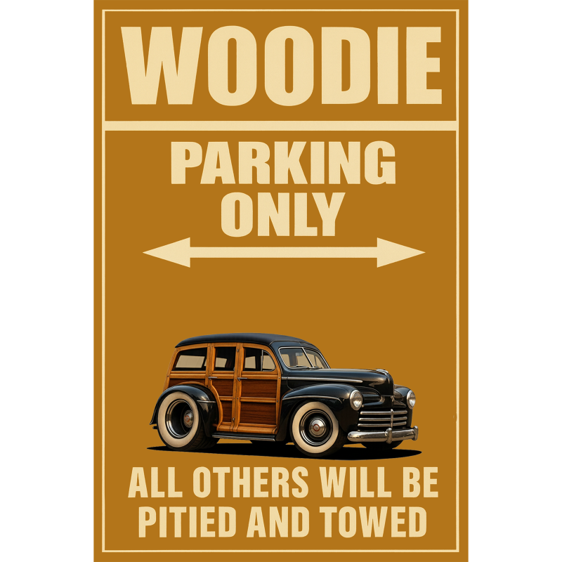 100017 (XX) Sign - Woodie Parking Only