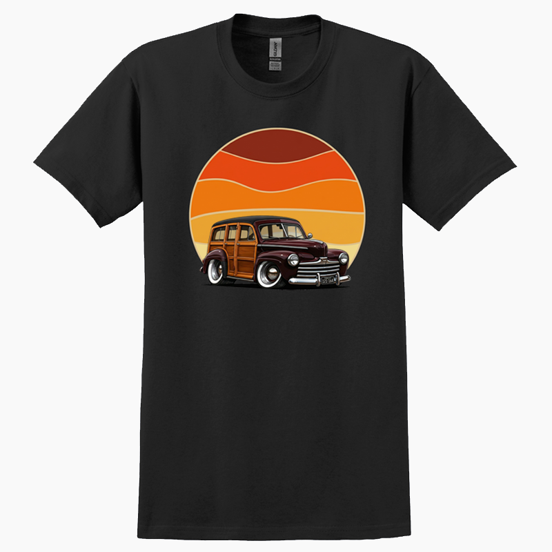 121164 (CA) T-Shirt - Woodie Sunrise