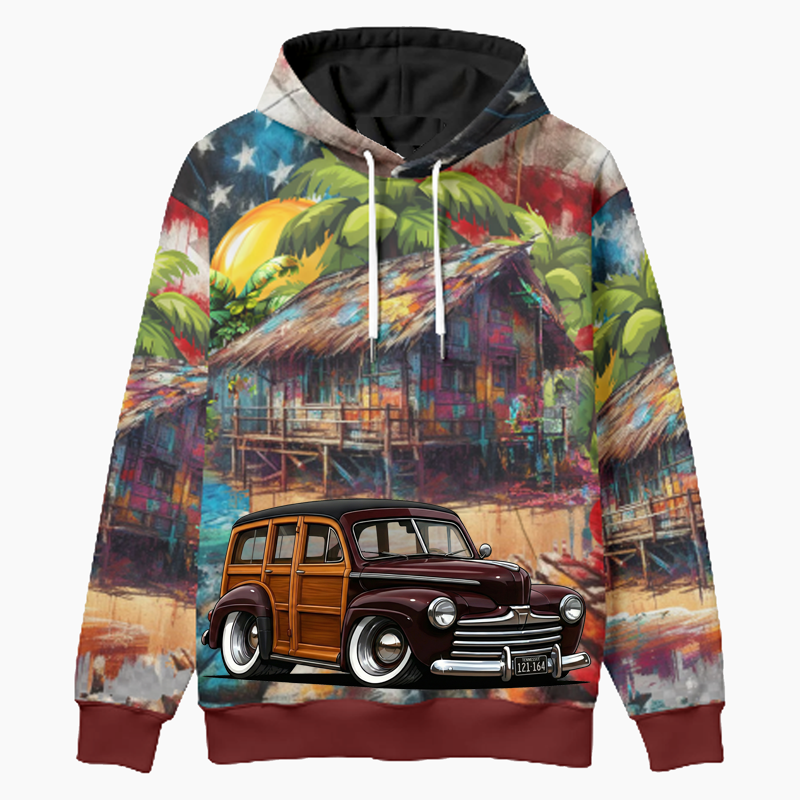 121164 (CA) Woodie Hoodie - Patriotic
