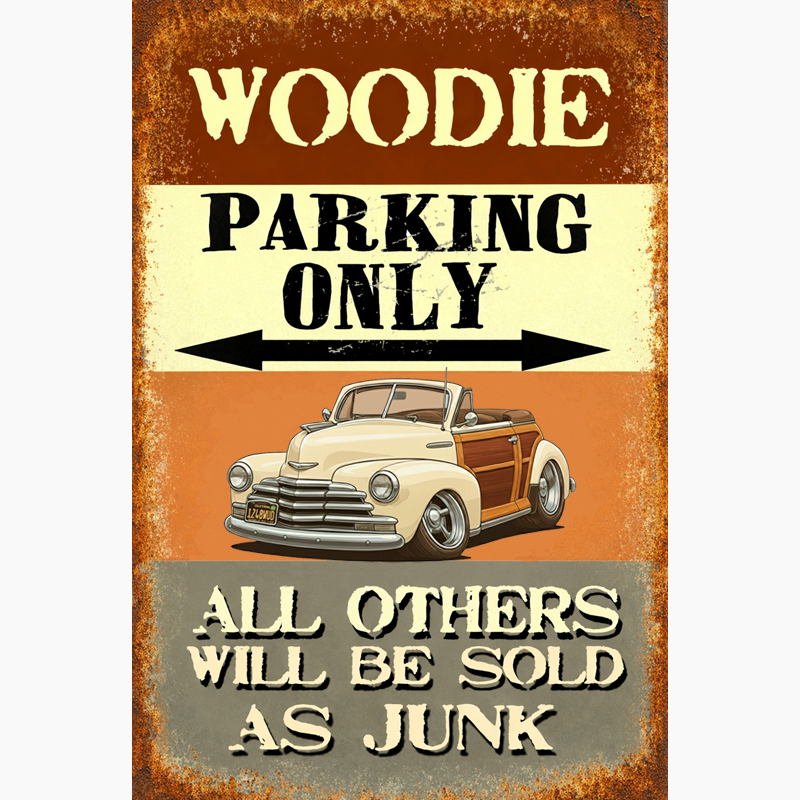 1248WUD (CA) Sign - Woodie Parking Only II