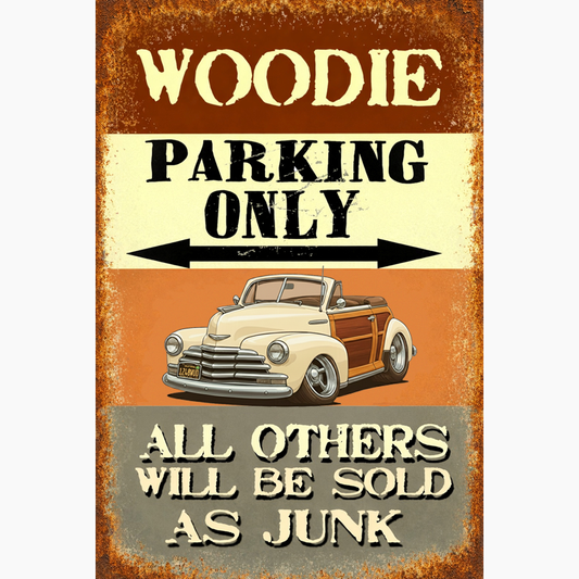 1248WUD (CA) Sign - Woodie Parking Only II