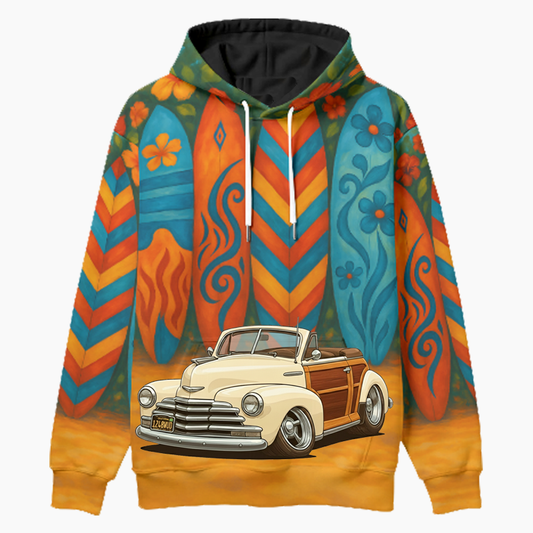 1248WUD (CA) Woodie Hoodie - Surfboard