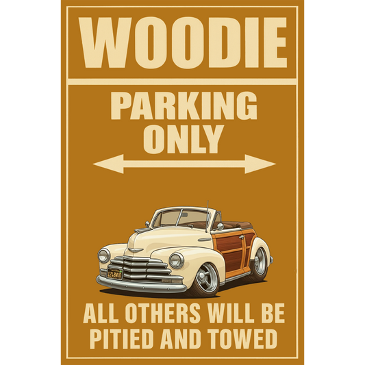 1248WUD (CA) Sign - Woodie Parking Only