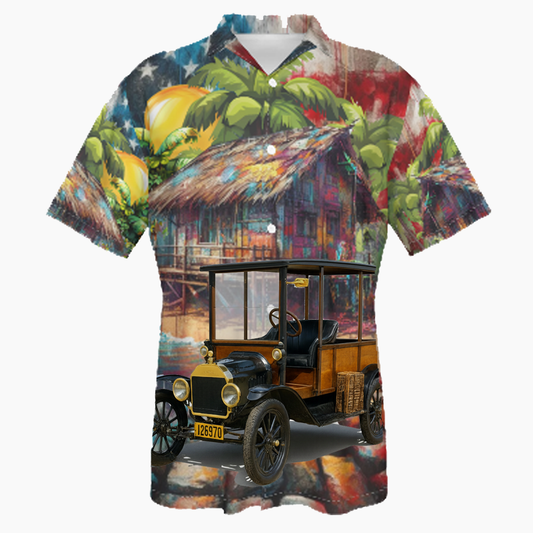 126970 (CA) Hawaiian Shirt - Patriotic
