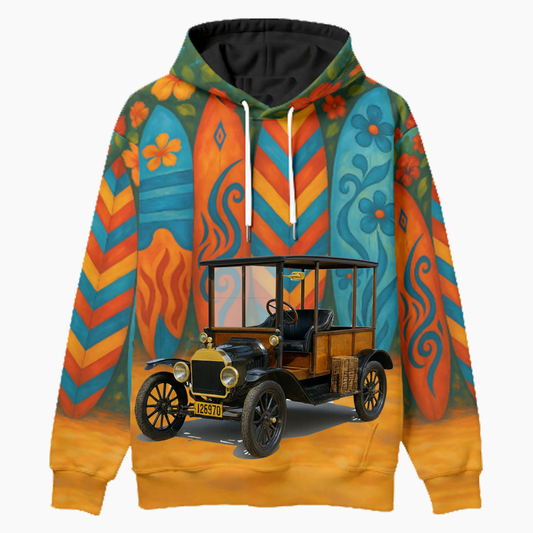 126970 (CA) Woodie Hoodie - Surfboard