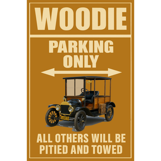 126970 (CA) Sign - Woodie Parking Only