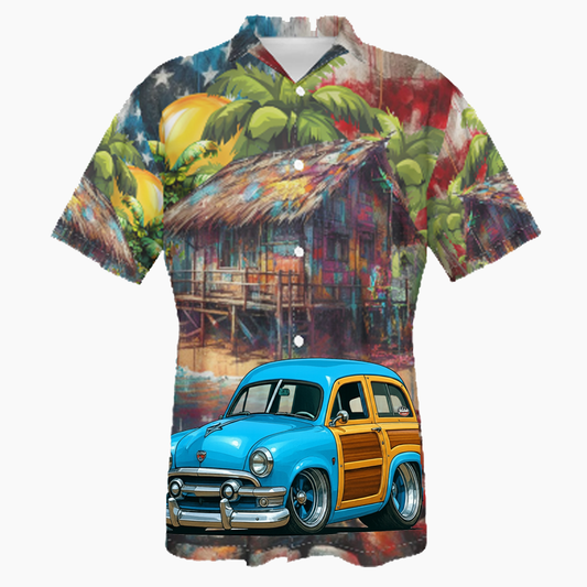 153BPQ (CA) Hawaiian Shirt - Patriotic