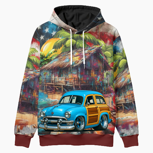 153BPQ (CA) Woodie Hoodie - Patriotic