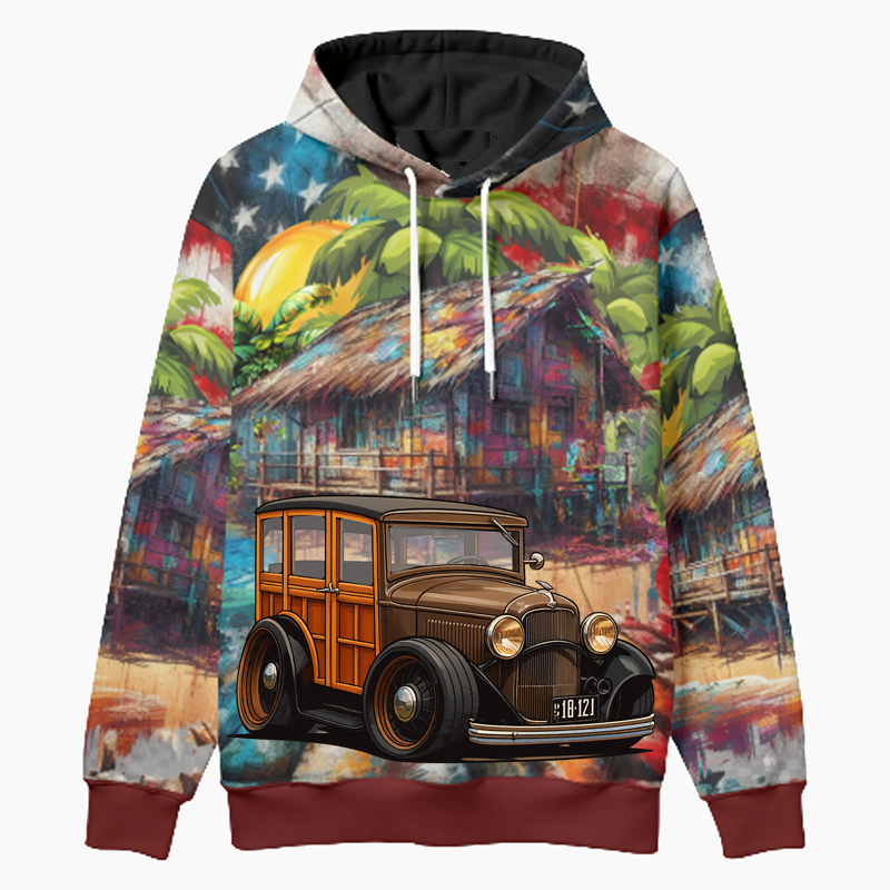 18121 (UT) Woodie Hoodie - Patriotic