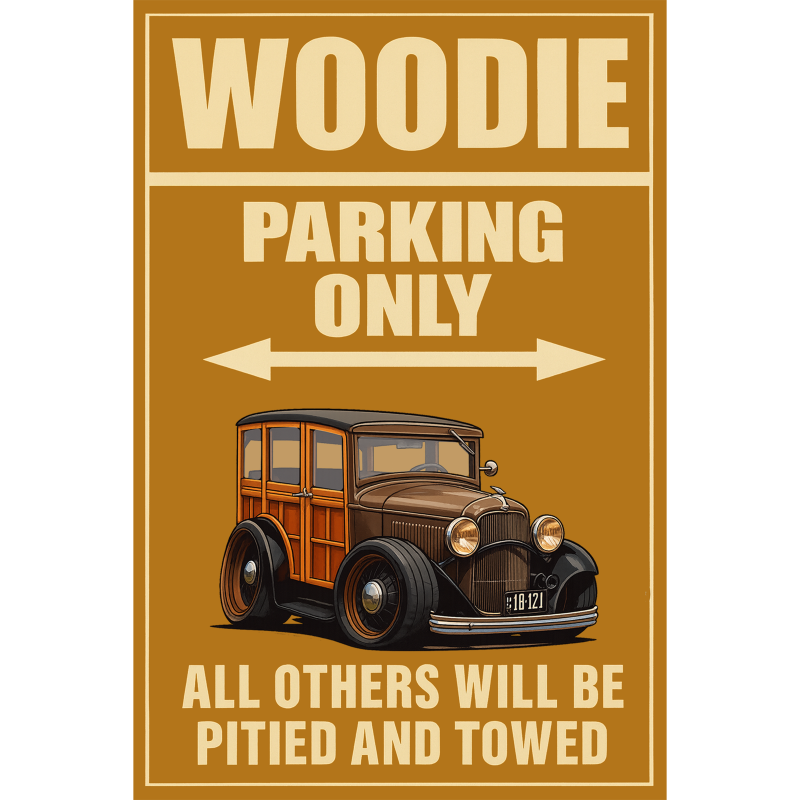 18121 (UT) Sign - Woodie Parking Only