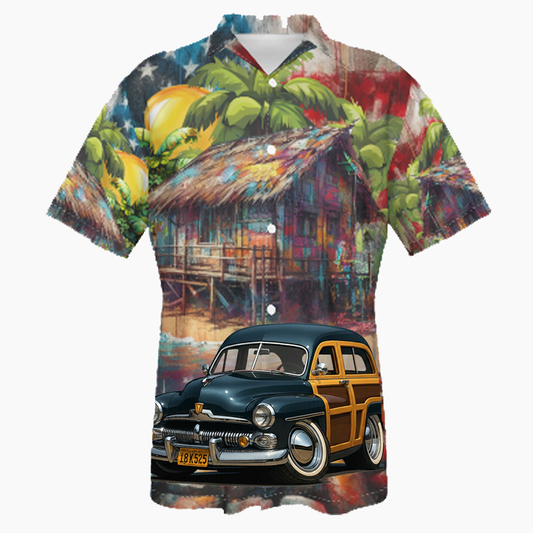 18K525 (CA) Hawaiian Shirt - Patriotic