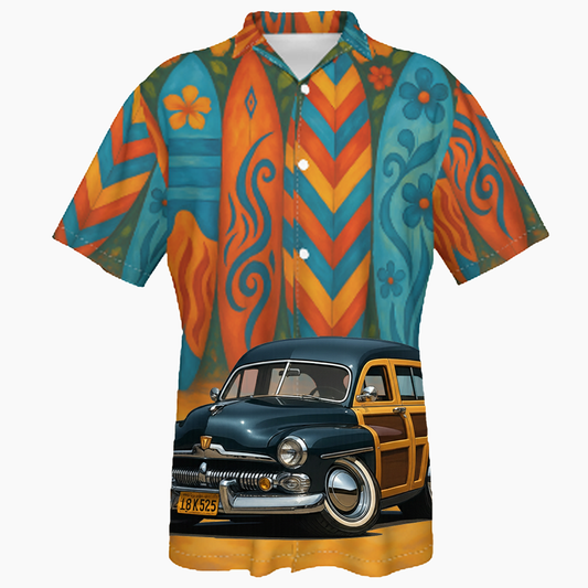 18K525 (CA) Hawaiian Shirt - Surfboard