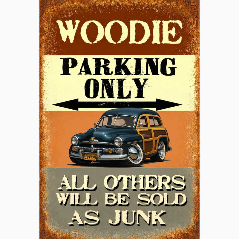 18K525 (CA) Sign - Woodie Parking Only II