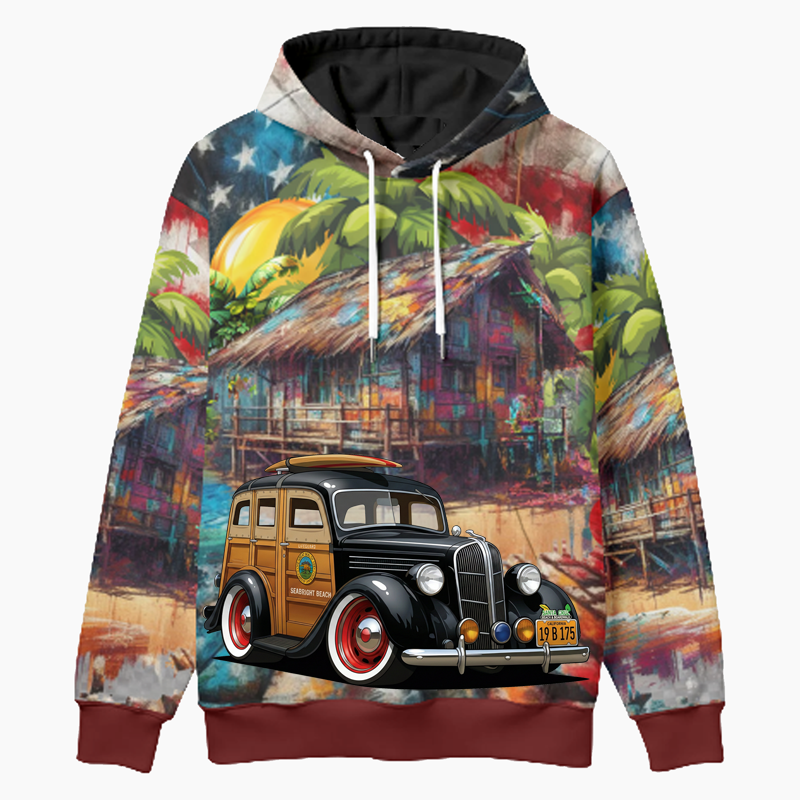 19B175 (CA) Woodie Hoodie - Patriotic