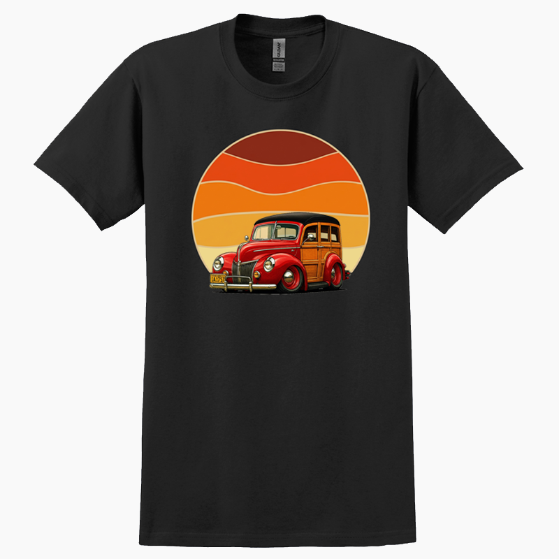 1A1757 (CA) T-Shirt - Woodie Sunrise