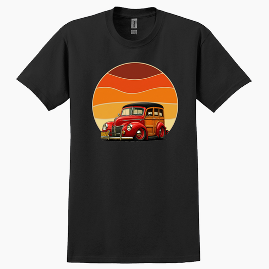1A1757 (CA) T-Shirt - Woodie Sunrise
