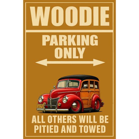 1A1757 (CA) Sign - Woodie Parking Only