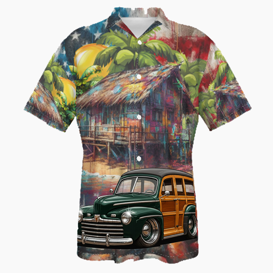 1A507 (CA) Hawaiian Shirt - Patriotic